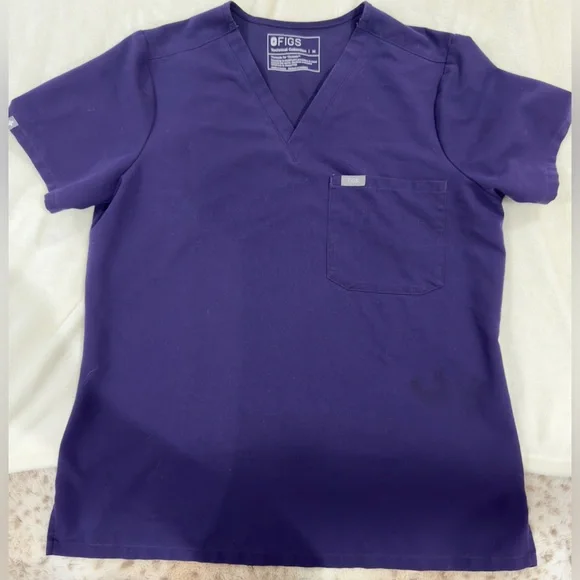 🩺 WOMENS FIGS PURPLE SHADOW SCRUB SET M•MP🩺 - Picture 1 of 7